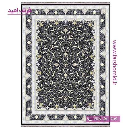 فرش ماشینی 1000 شانه افشان سوزان اقیانوسی فرش سورنا