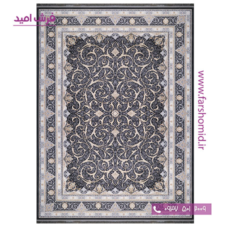 فرش ماشینی 1000 شانه افشان سوزان دودی فرش سورنا