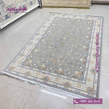 فرش ماشینی 1000 شانه افشان سوزان سیلور فرش سورنا