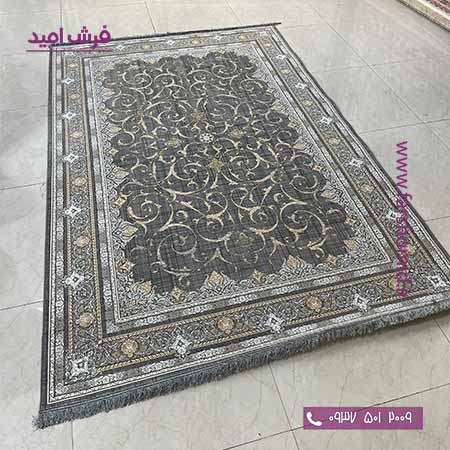 فرش ماشینی 1000 شانه افشان سوزان وینتیج سیلور فرش سورنا