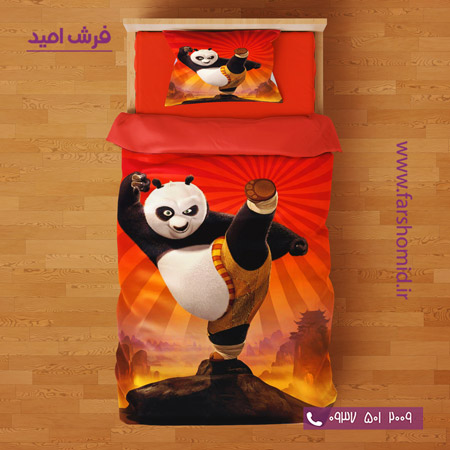 ست روتختی طرح کودک و نوجوان 6 تکه اولدوز طرح پاندای کونگ فو کار کد 10196