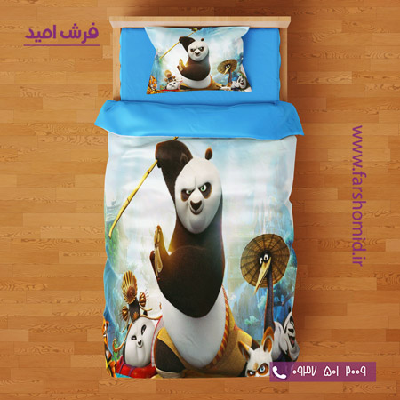 ست روتختی طرح کودک و نوجوان 6 تکه اولدوز طرح پاندای کونگ فو کار کد 10197