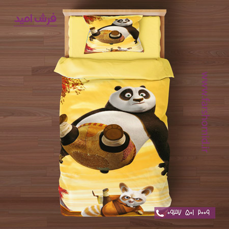 ست روتختی طرح کودک و نوجوان 6 تکه اولدوز طرح پاندای کونگ فو کار کد 10198