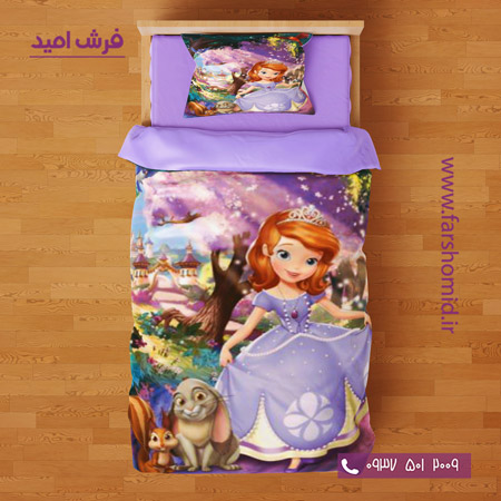 ست روتختی طرح کودک و نوجوان 6 تکه اولدوز طرح پرنسس سوفیا کد 10204