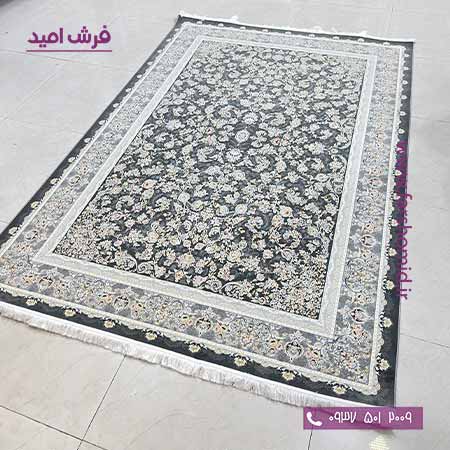 فرش ماشینی 1200 شانه افشان مه سما نوک مدادی فرش افشون