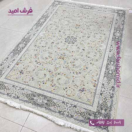 فرش ماشینی 1200 شانه افشان دارا مرواریدی فرش افشون
