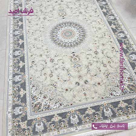 فرش ماشینی 1200 شانه تهمینه مرواریدی فرش افشون