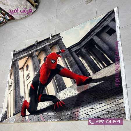 فرش 700 شانه طرح مرد عنکبوتی ( اسپایدر من )  2599001090 کودک و نوجوان کلاریس محتشم
