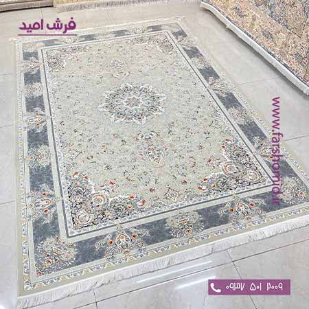 فرش ماشینی 1200 شانه سامیار مرواریدی فرش افشون