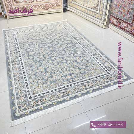 فرش ماشینی 1200 شانه افشان مه سما سربی فرش افشون