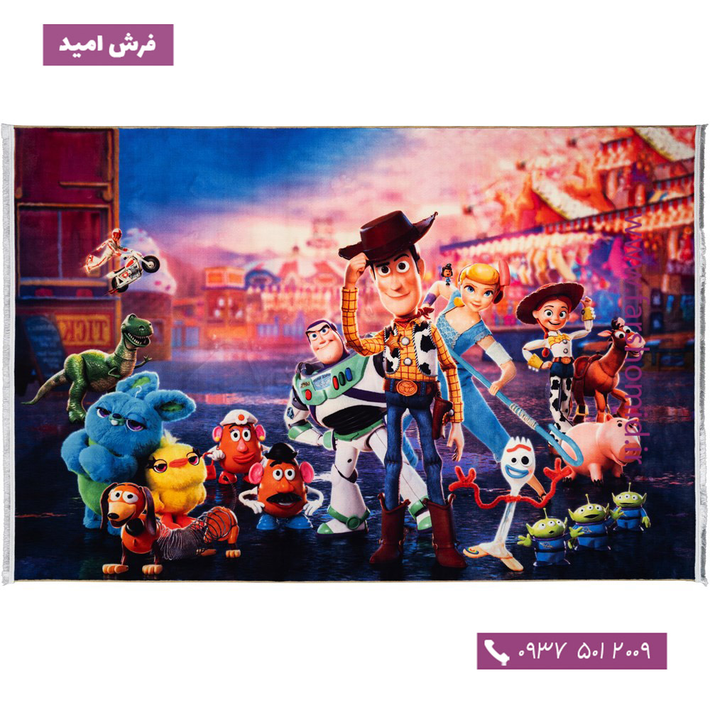 فرش 700 شانه طرح داستان اسباب بازی ها کد 2599023090 کودک و نوجوان کلاریس محتشم