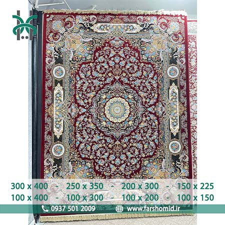 فرش ماشینی 1200 شانه 8 رنگ یونا روناسی فرش سورنا