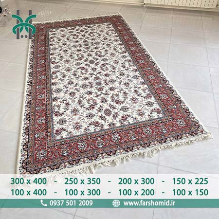 فرش ماشینی 700 شانه 100 درصد اکرولیک صبا کرم فرش هستی