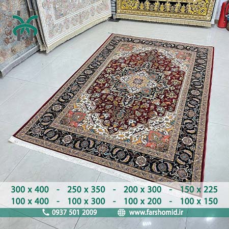 فرش ماشینی 700 شانه 100 درصد اکرولیک هریس لاکی فرش هستی
