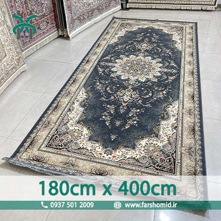 فرش ماشینی 700 شانه 8 رنگ سایز سفارشی 180 سانتیمتر در 4 متر آماندا متالیک فرش سورنا